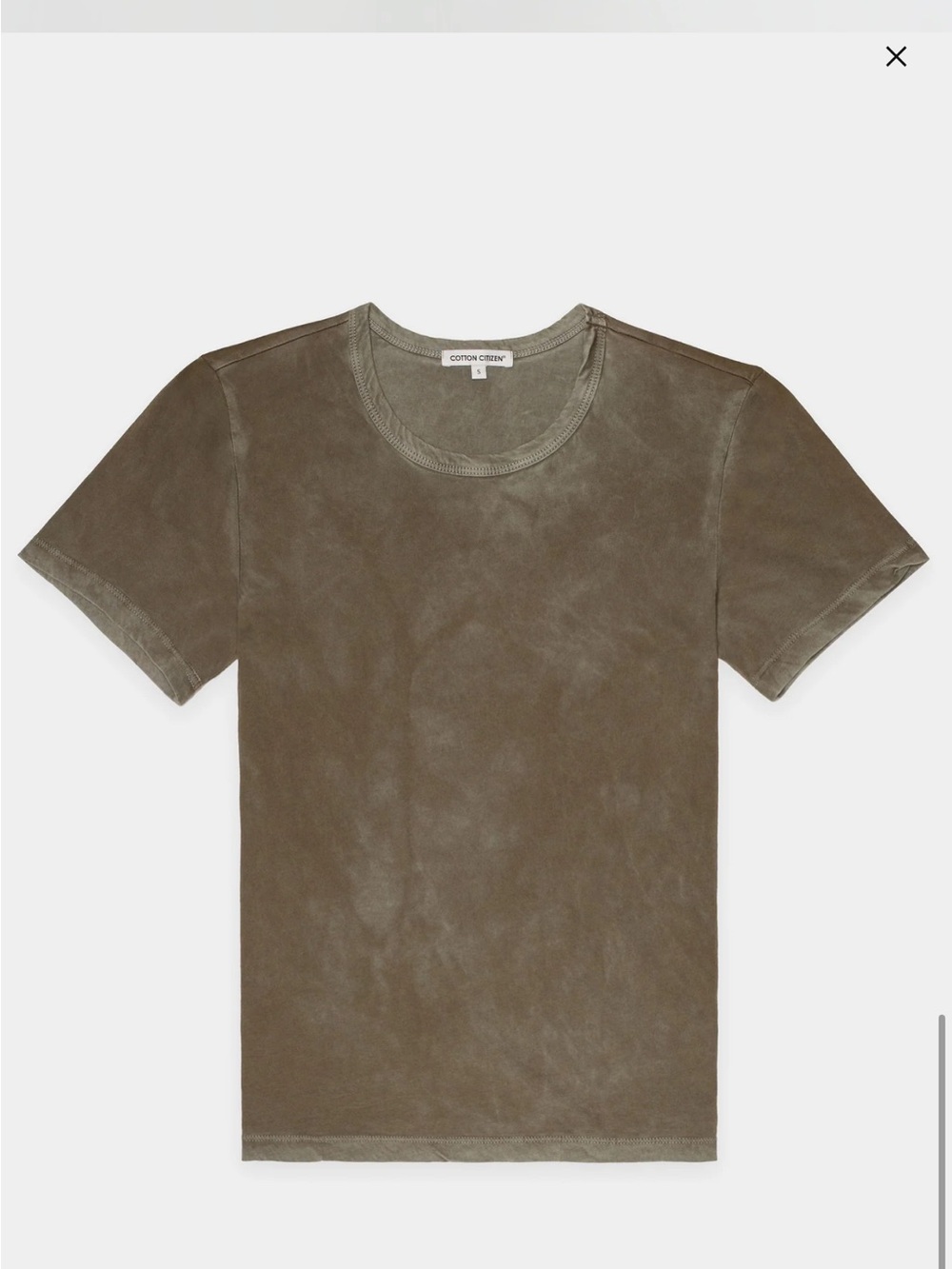 Cotton Citizen Standard in Vintage taupe Short Sleeve Crew Tee - Picture 3 of 7